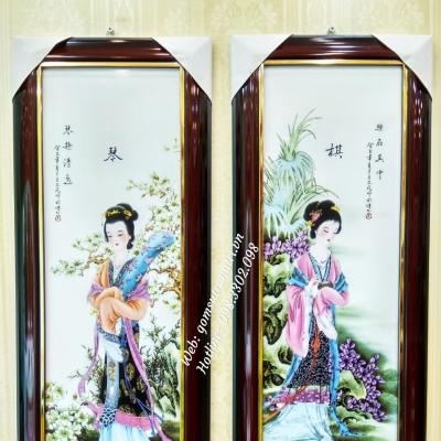 Bộ Tranh Sứ Cầm Kỳ Thi Họa
